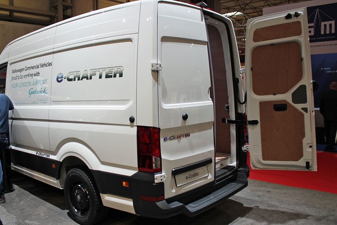 VW E Crafter Electric Large Van Makes UK Debut At CV Show 2018