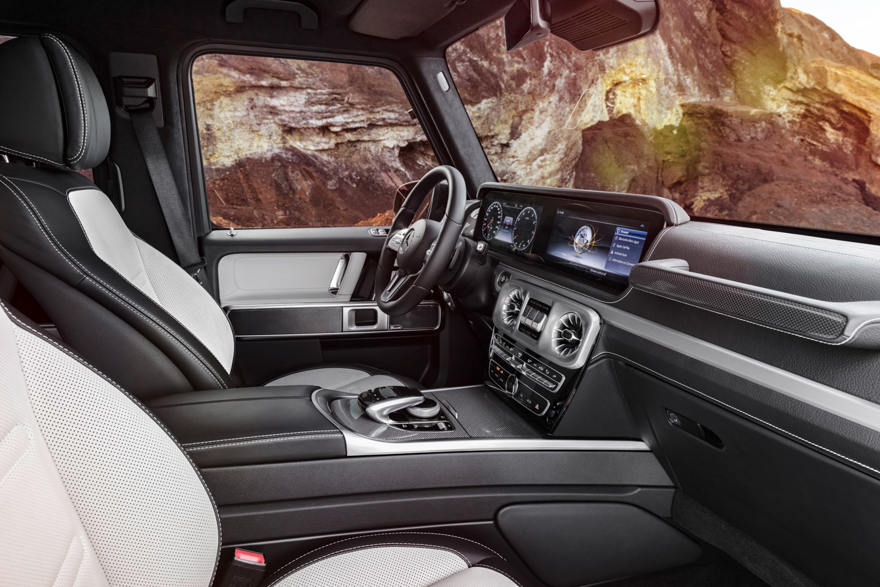 Mercedes G Cl Details Specifications Prices Parkers Mercedes G Cl 2018 Front Seats