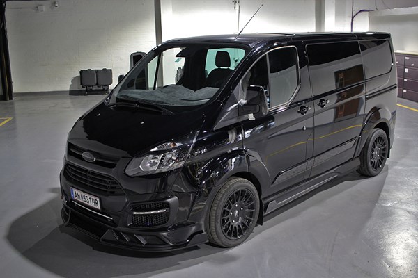 custom black van