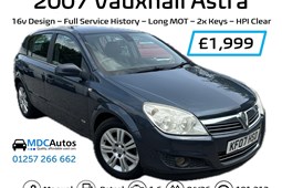 Vauxhall Astra Hatchback (04-10) 1.6i 16V Design (115ps) 5d For Sale - Motoring Made Easy T/A MDC Autos, Chorley