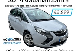 Vauxhall Zafira Tourer (12-18) 1.8i Exclusiv 5d For Sale - Motoring Made Easy T/A MDC Autos, Chorley