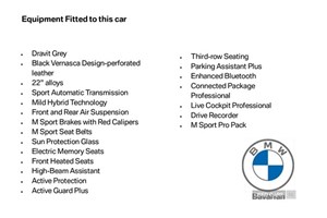 BMW X5 4x4 (18 on) xDrive30d MHT M Sport Auto 5d For Sale - BMW Bavarian, Belfast