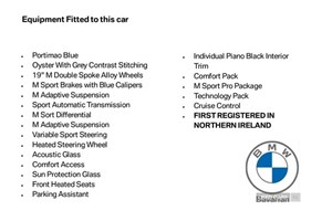 BMW 3-Series Saloon (19 on) 330i M Sport Automatic 4d For Sale - BMW Bavarian, Belfast