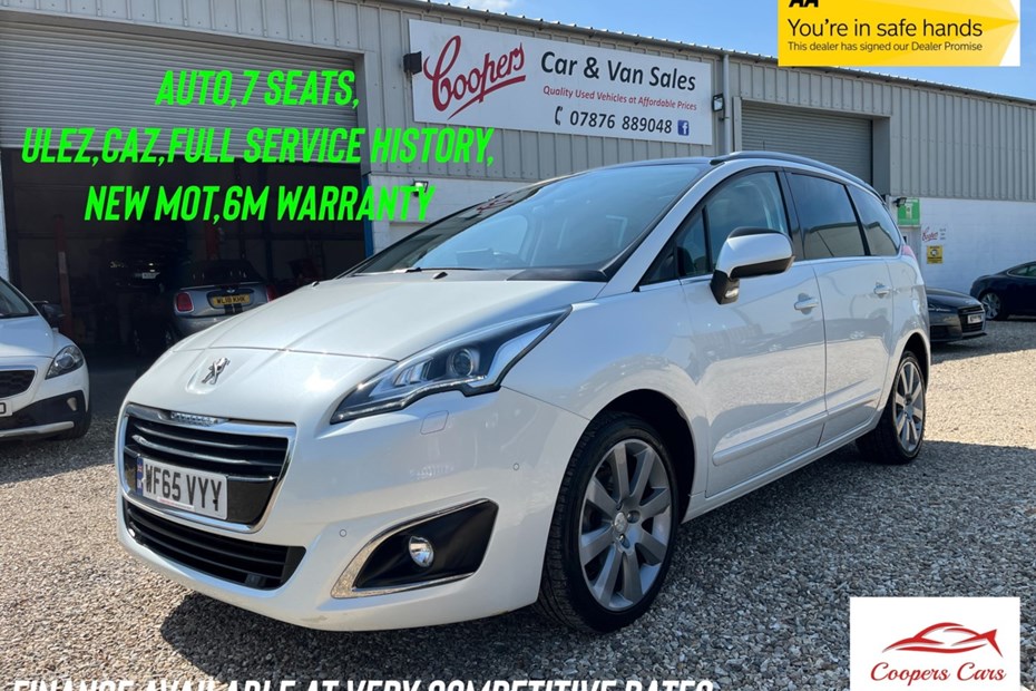 Peugeot 5008 (10-16) 1.6 BlueHDi (120bhp) Allure 5d Auto For Sale - Coopers Cars (South West) Limited, East Brent