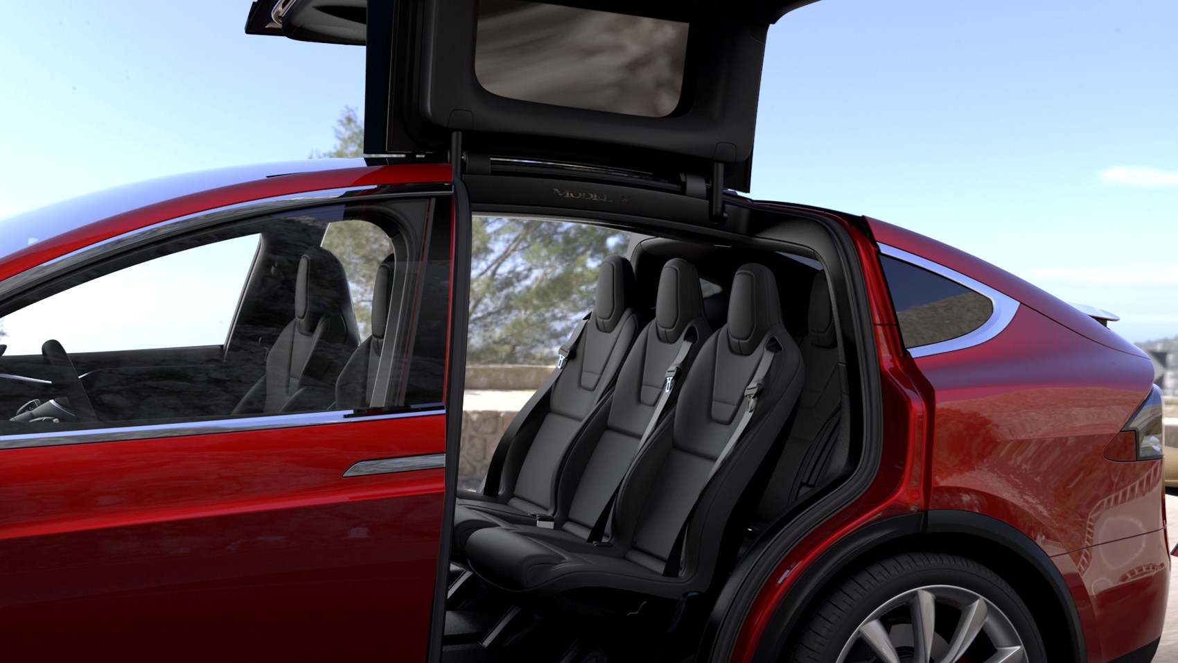 Tesla Model X 2020 Practicality Boot Space Dimensions