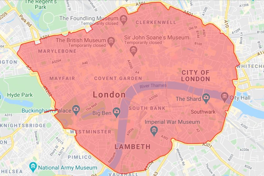 Congestion Charge Map