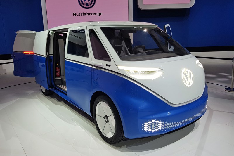 VW ID Buzz Cargo all-electric van concept world debut at the 2018 IAA ...