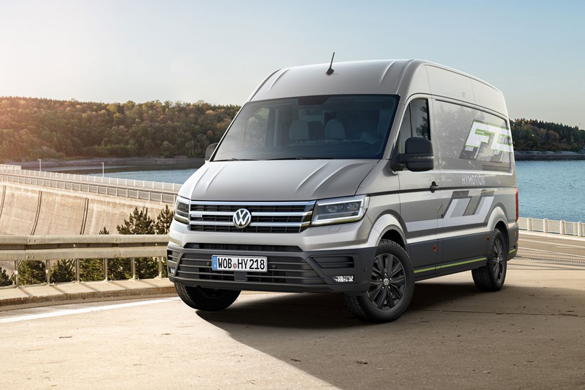 VW Crafter HyMotion concept previews future hydrogen fuel cell ...