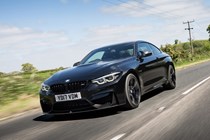 BMW M4 Coupe front driving shot