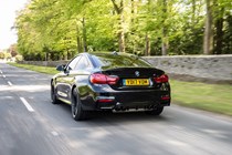 BMW M4 Coupe rear driving shot