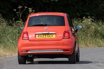 Fiat 500 review - hatchback, rear, driving