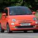 Fiat 500 review - hatchback, front, driving round corner