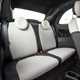 Fiat 500C (2023) review: rear seats, black and white upholstery