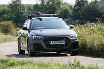 2019 Audi A1 S Line Style Edition with roof rack - cornering