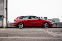 Skoda Scala side shot