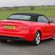 2009 Audi A5 Cabriolet, roof up, red