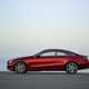Mercedes-Benz E-Class Coupe 2017, red, side