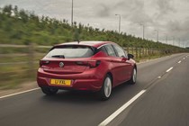 Vauxhall Astra 2019 rear red driving