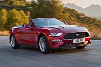 Ford Mustang Convertible facelift 2018, driving front