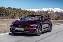 Ford Mustang Ecoboost Convertible driving front