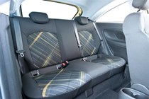 Rear seat space is good for the class, even on the Vauxhall Corsa three-door