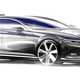 Volkswagen hasn't released official pictures of the new Passat yet - just these teaser sketches