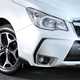 Subaru Forester XT white front wheel lights