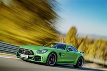 Mercedes AMG GT R driving