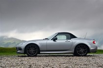 Sitting lower, the stance of the Mazda Jota MX-5 is much improved