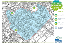 Dundee Ultra Low Emission Zone map