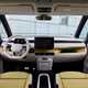 Volkswagen ID. Buzz LWB: dashboard and infotainment system, yellow and white upholstery