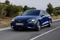 Audi S3 Saloon review (2024) front driving