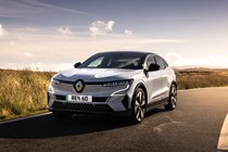 Renault Megane E-Tech Electric front three quarter static
