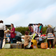 A shot of a car boot sale