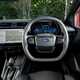 Ford Puma ST (2024) review: static interior shot, steering wheel, black interior