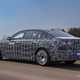 BMW i7 electric car prototype, driving, rear