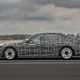 BMW i7 electric car prototype, driving, side