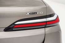 BMW i7 review (2023) rear badge view