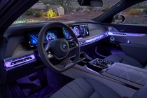 BMW i7 interior night