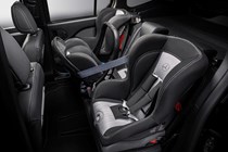 Mercedes-Benz T-Class, interior, rear seats with childseats fitted