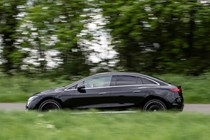Mercedes EQE profile driving