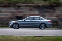 Mercedes-Benz C-Class driving side, grey