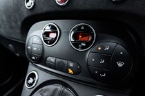 Abarth 695 (2024) review: climate controls, black trim