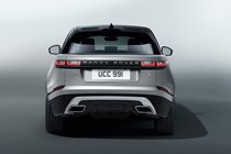 No asymmetric number plates here: rear end of Velar