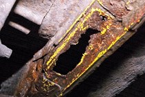 Rust hole in car - What is an MOT