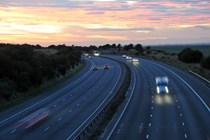 Motorway at dusk - Guide to smart motorways