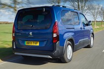 2022 Peugeot e-Rifter XL rear driving