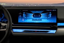 BMW infotainment screen with climate controls