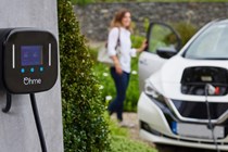 Nissan Leaf on charge - Community charging