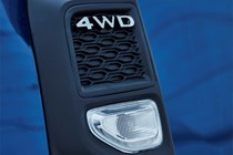 2020 Dacia Duster 4WD badge and side indicator light